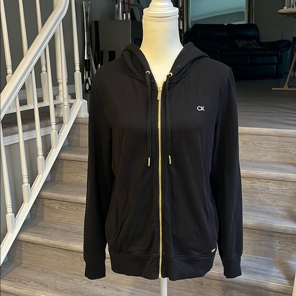 Calvin Klein Tops - Calvin Klein Black Hoodie with Gold Accents